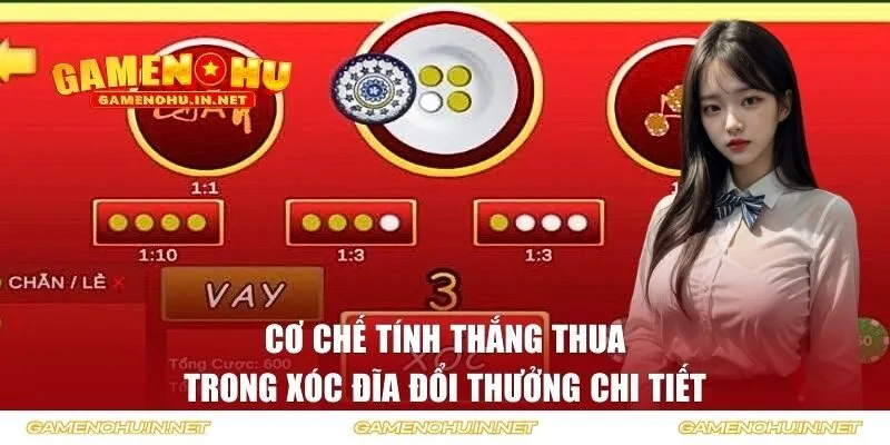 thắng thua trong Xóc Đĩa đổi thưởng